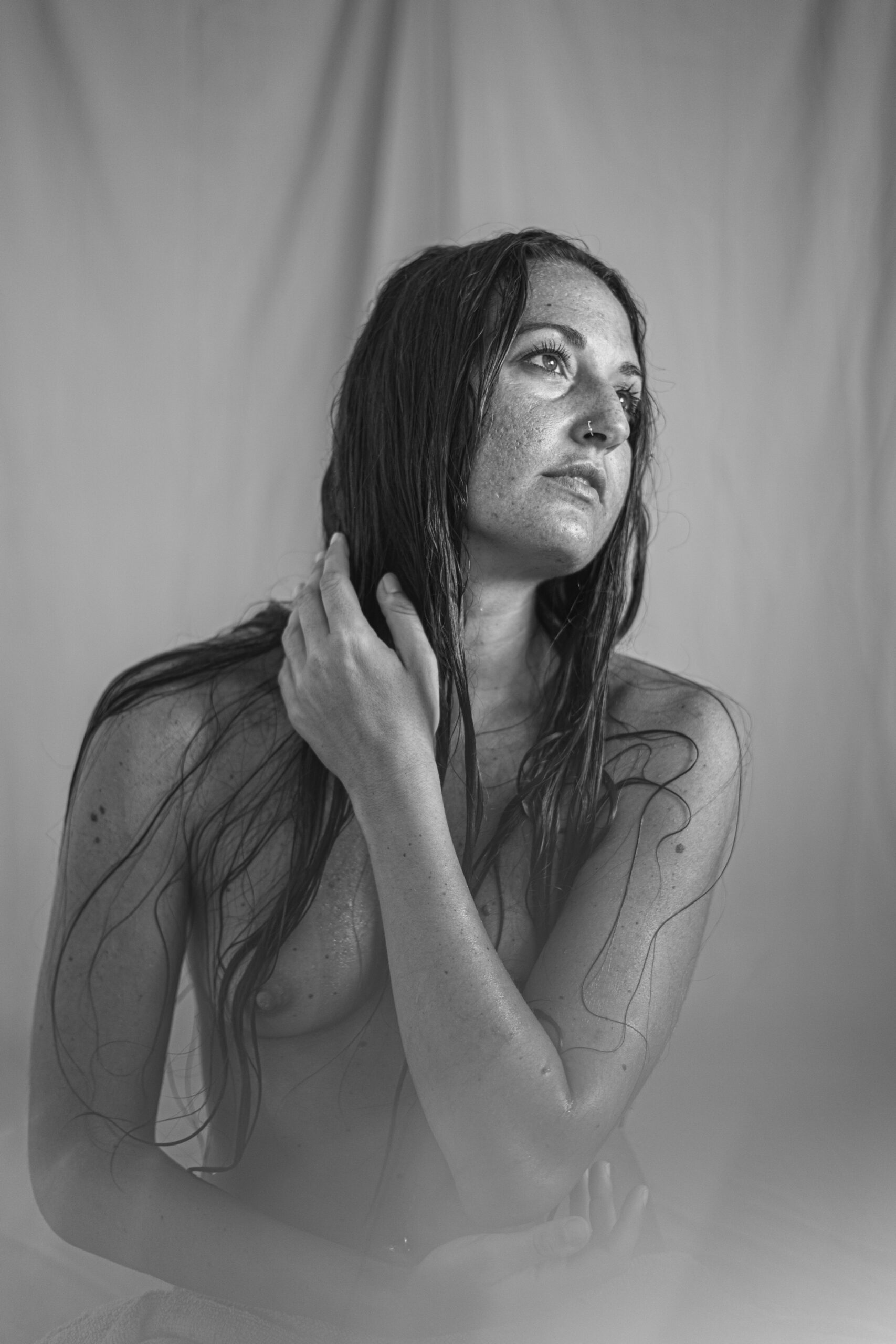 Sesión con modelo en interiores