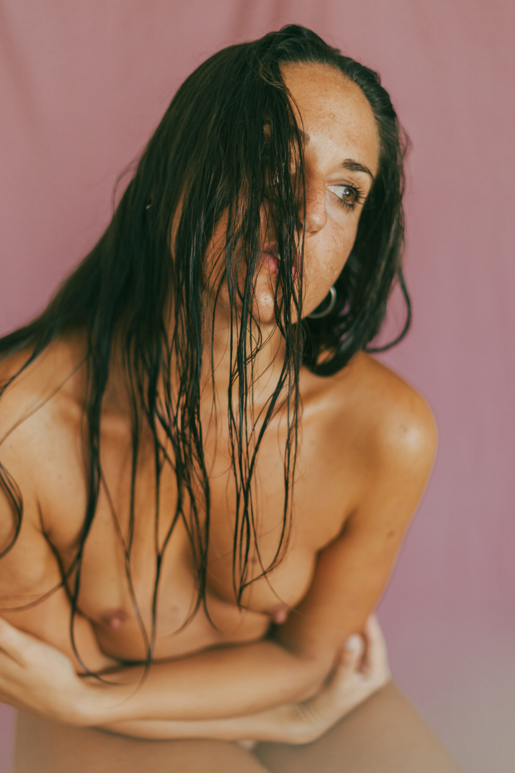Sesión con modelo en interiores