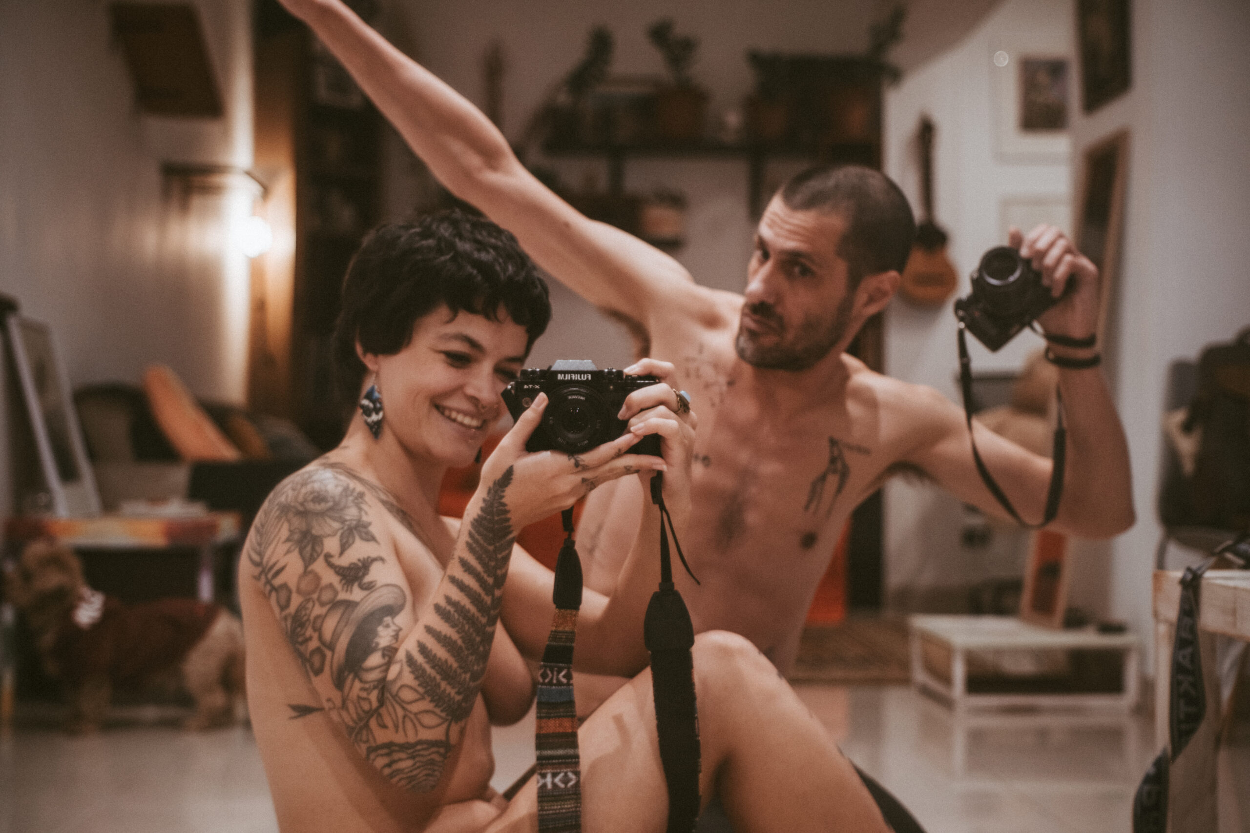 Sesión de fotos en casa