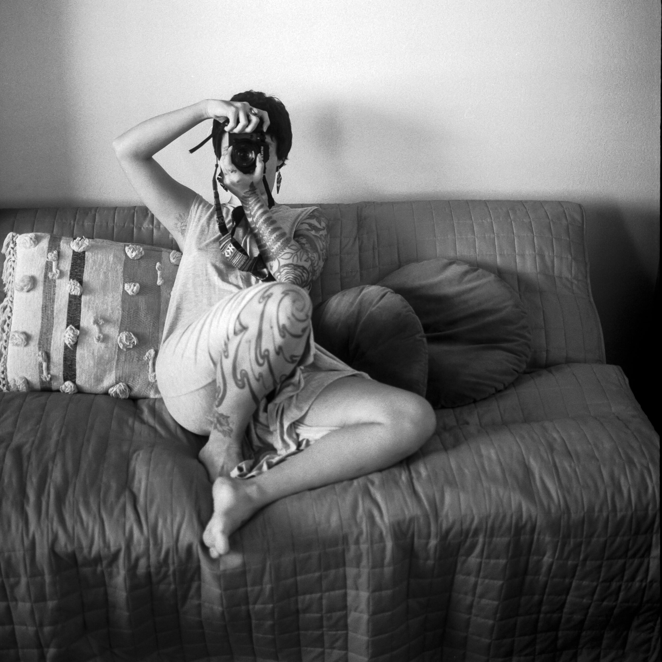 Fotografía analógica en blanco y negro