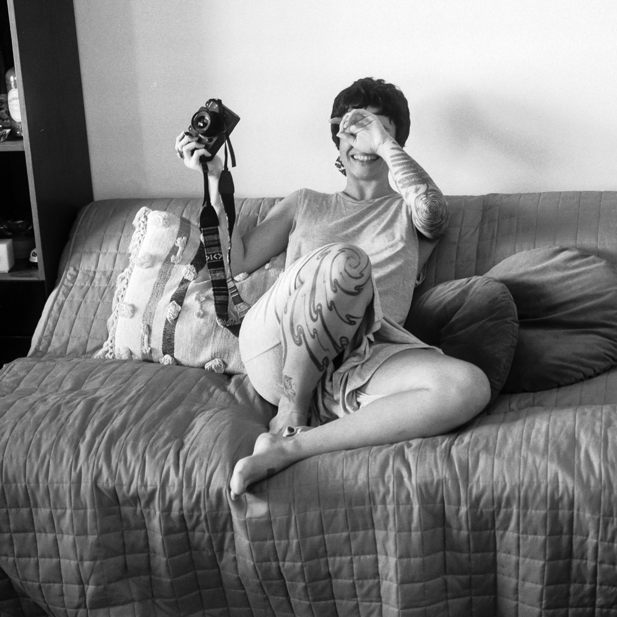 Fotografía analógica en blanco y negro