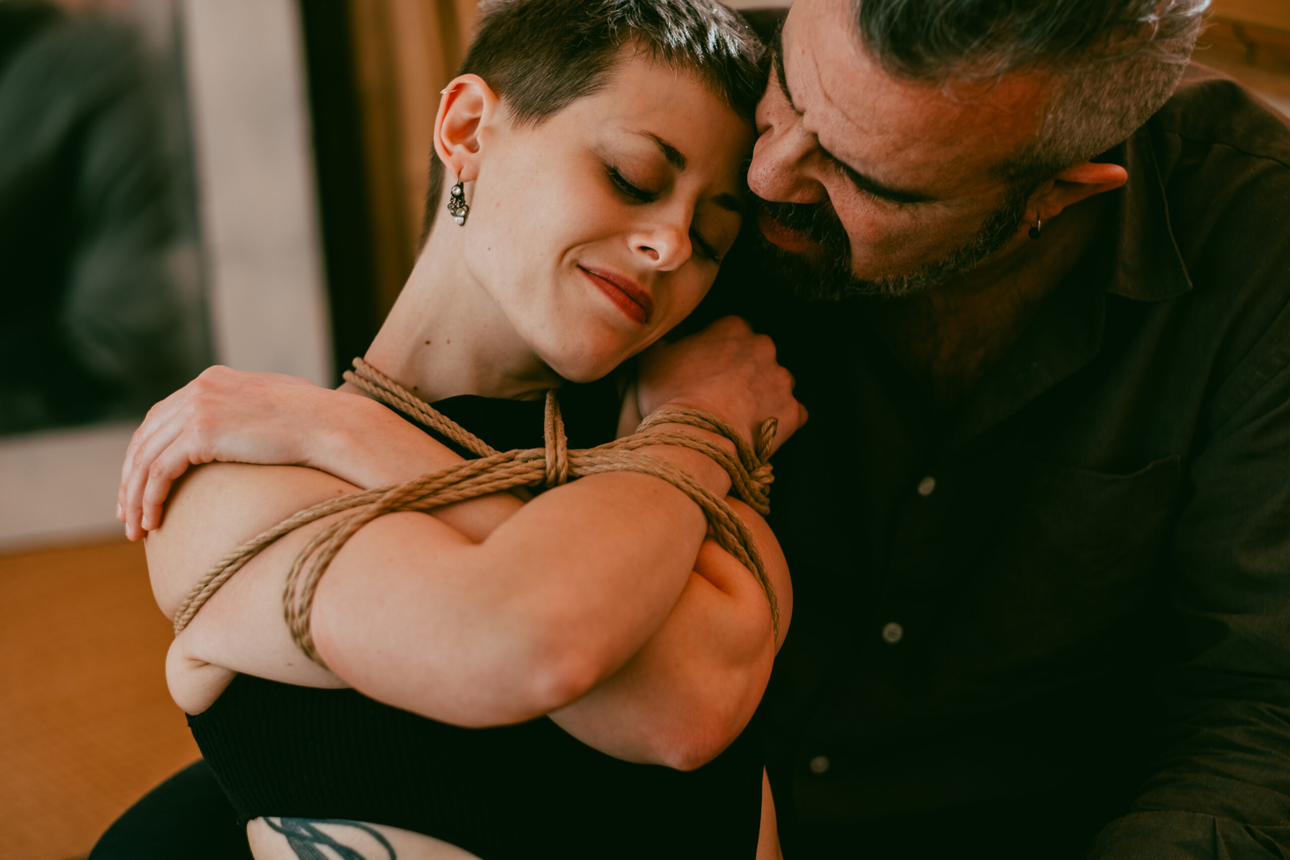 Sesión de fotos íntimas de shibari