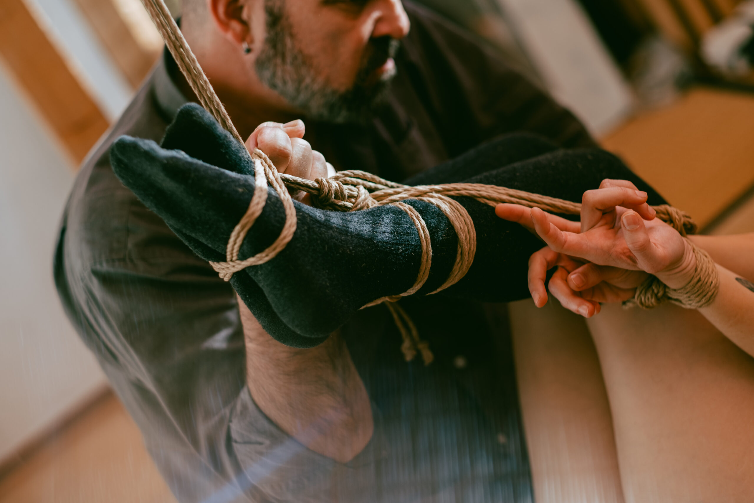 Sesión de fotos íntimas de shibari