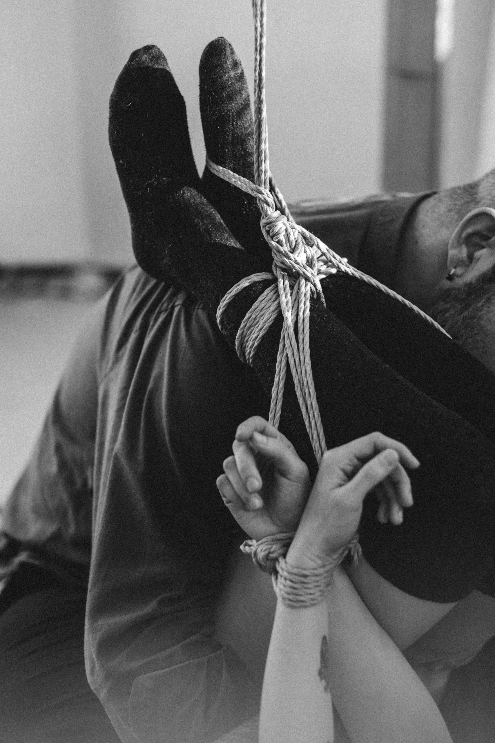 Sesión de fotos íntimas de shibari