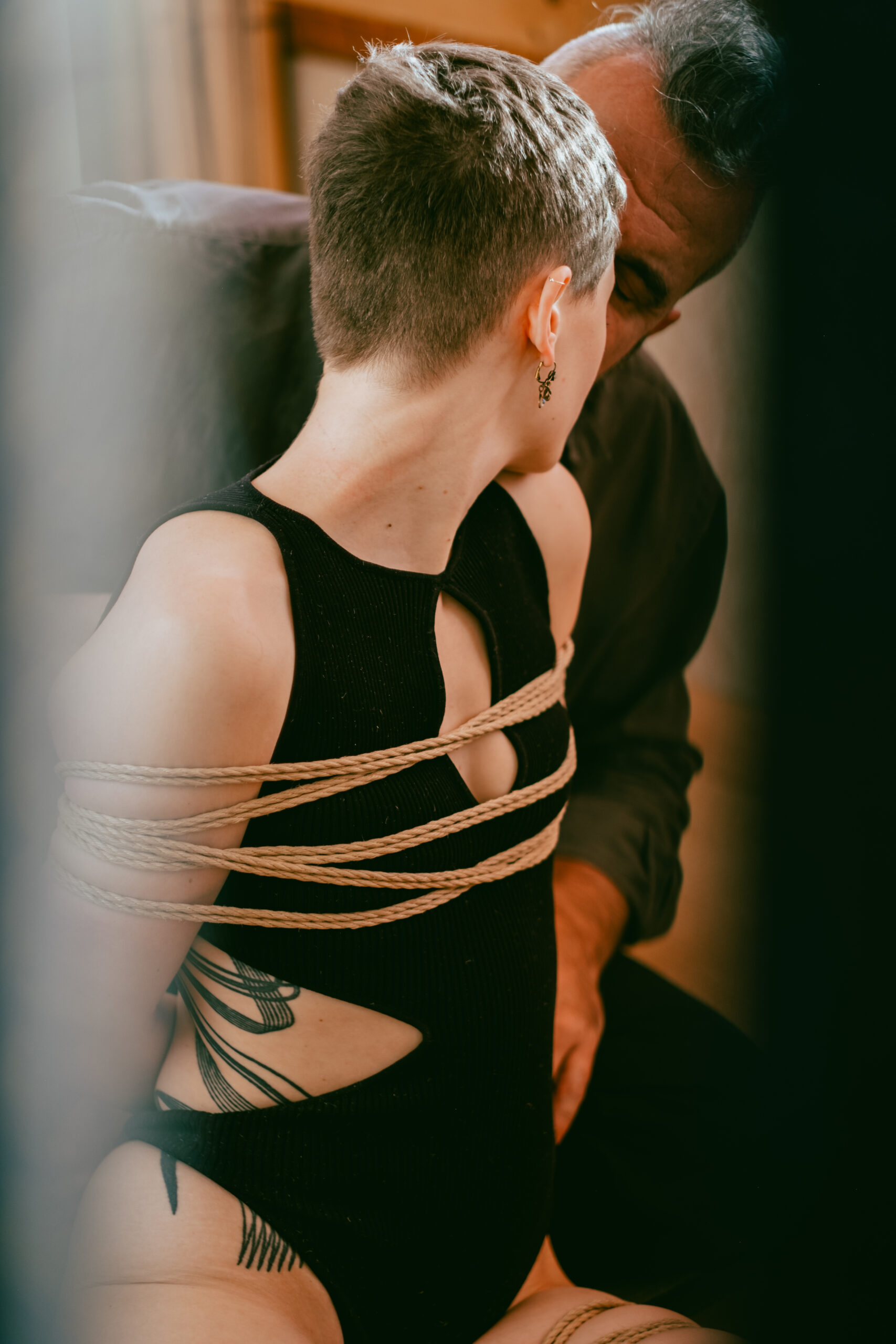 Sesión de fotos íntimas de shibari
