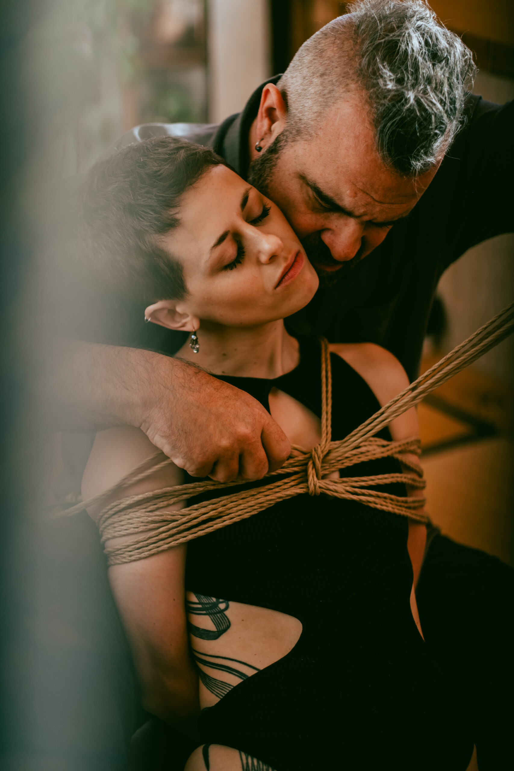 Sesión de fotos íntimas de shibari
