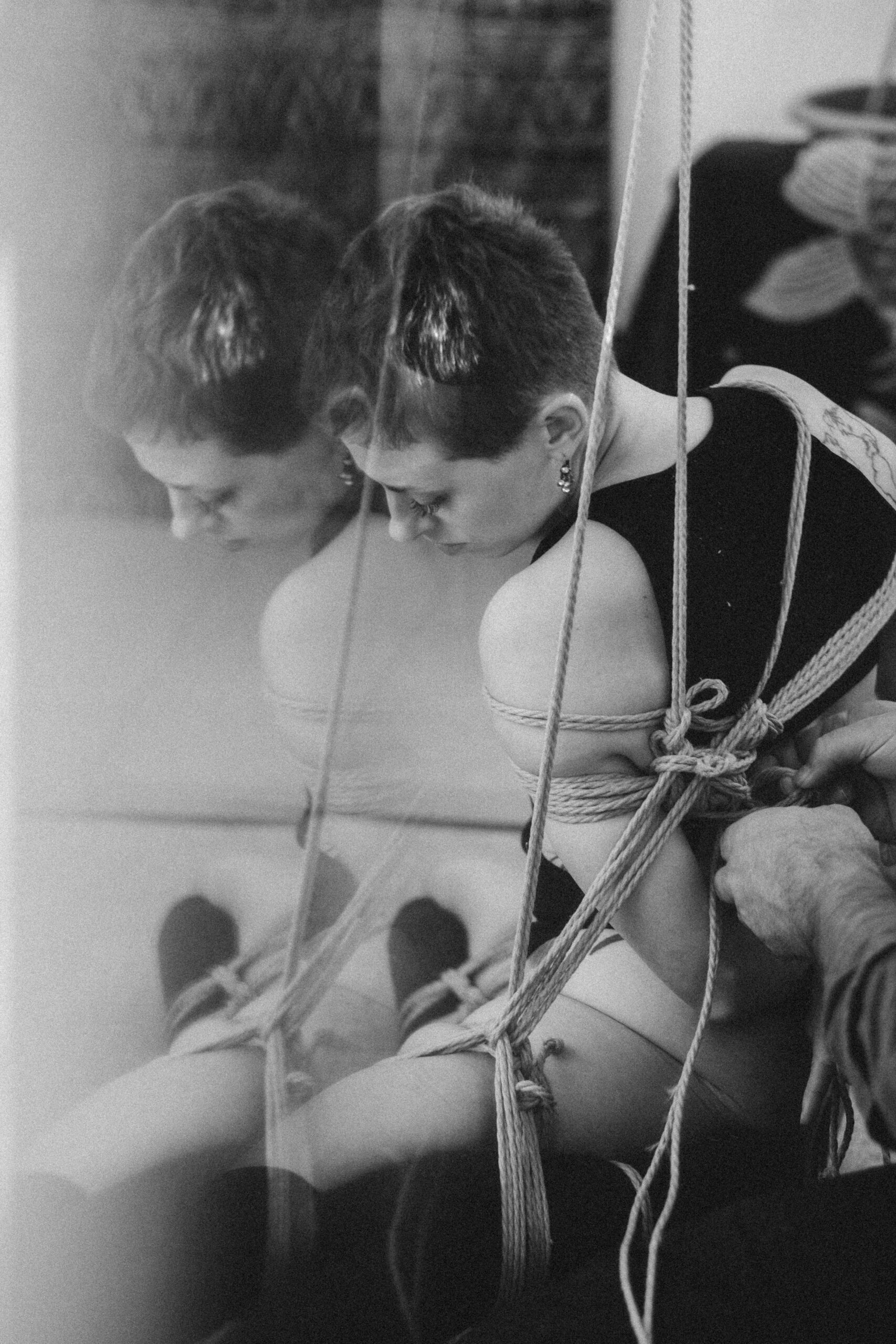 Sesión de fotos íntimas de shibari