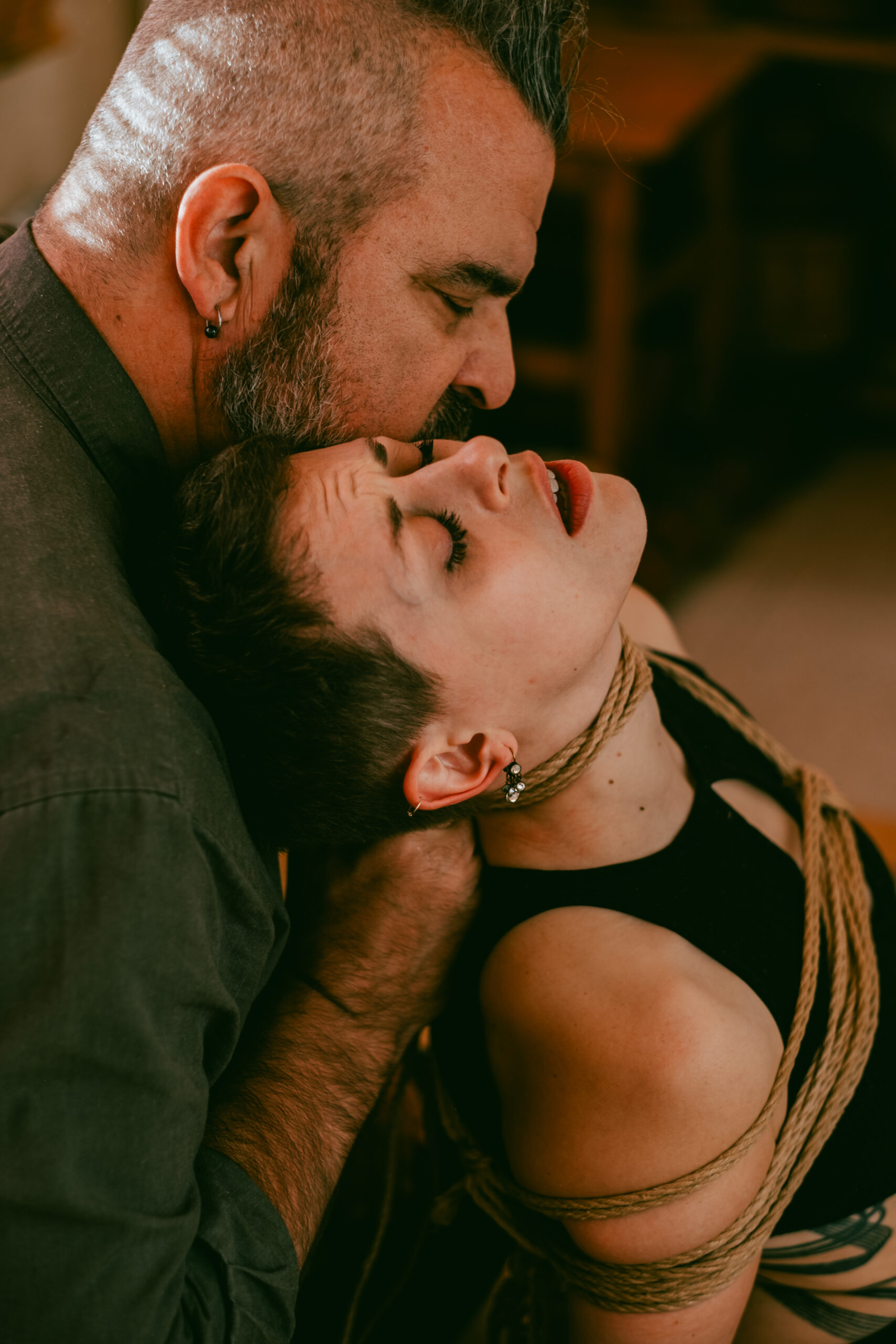 Sesión de fotos íntimas de shibari