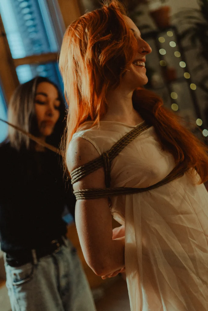 Sesión de shibari