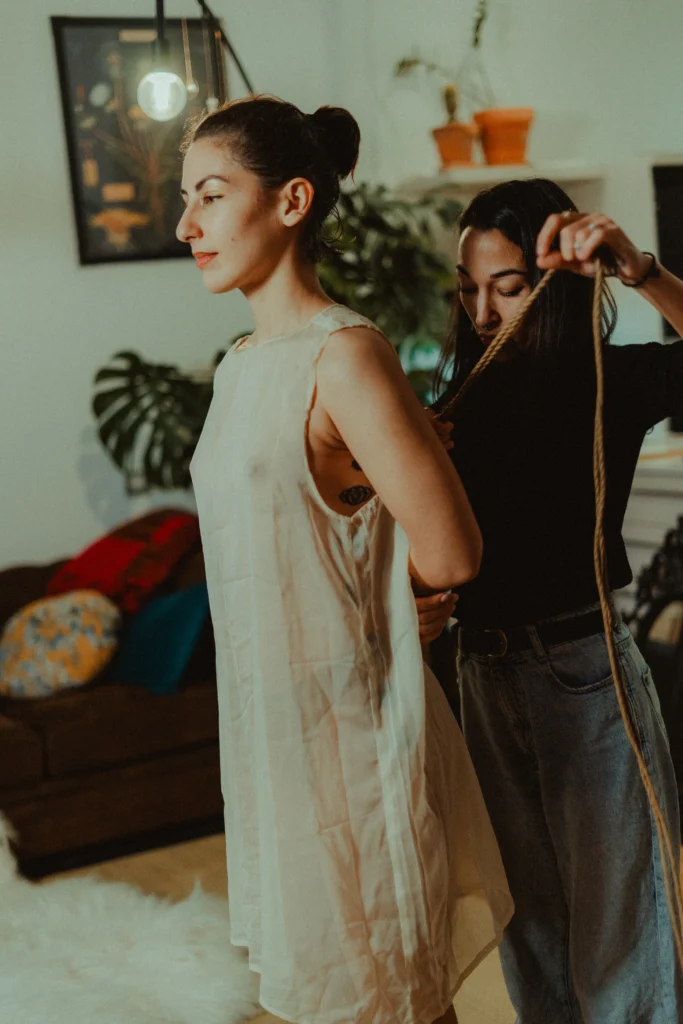 Sesión de shibari