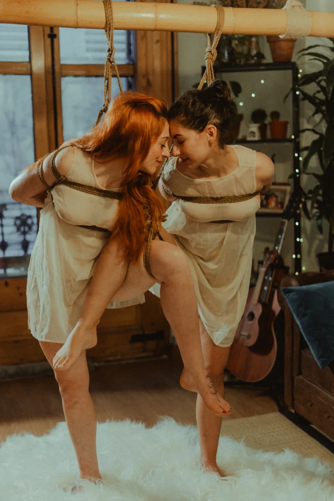 Sesión de shibari