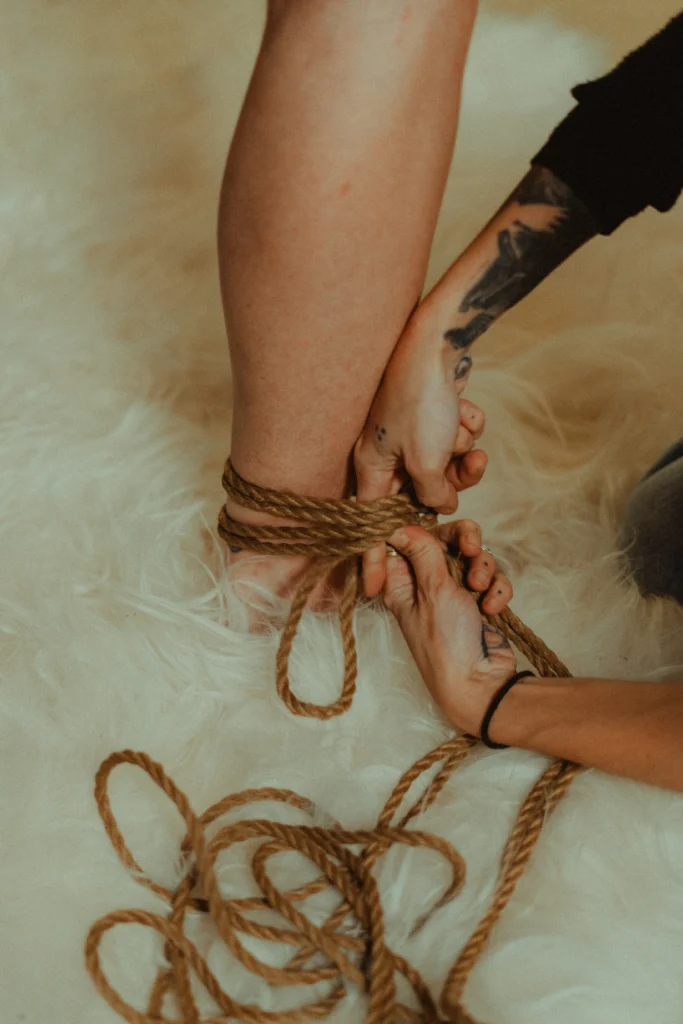 Sesión de shibari