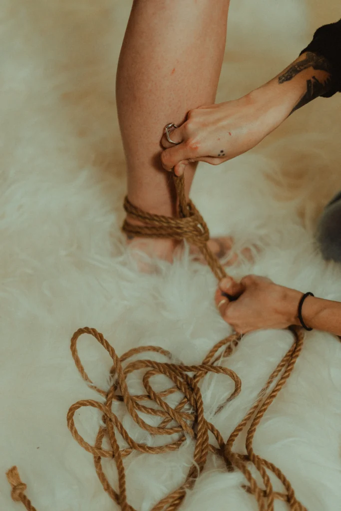 Sesión de shibari