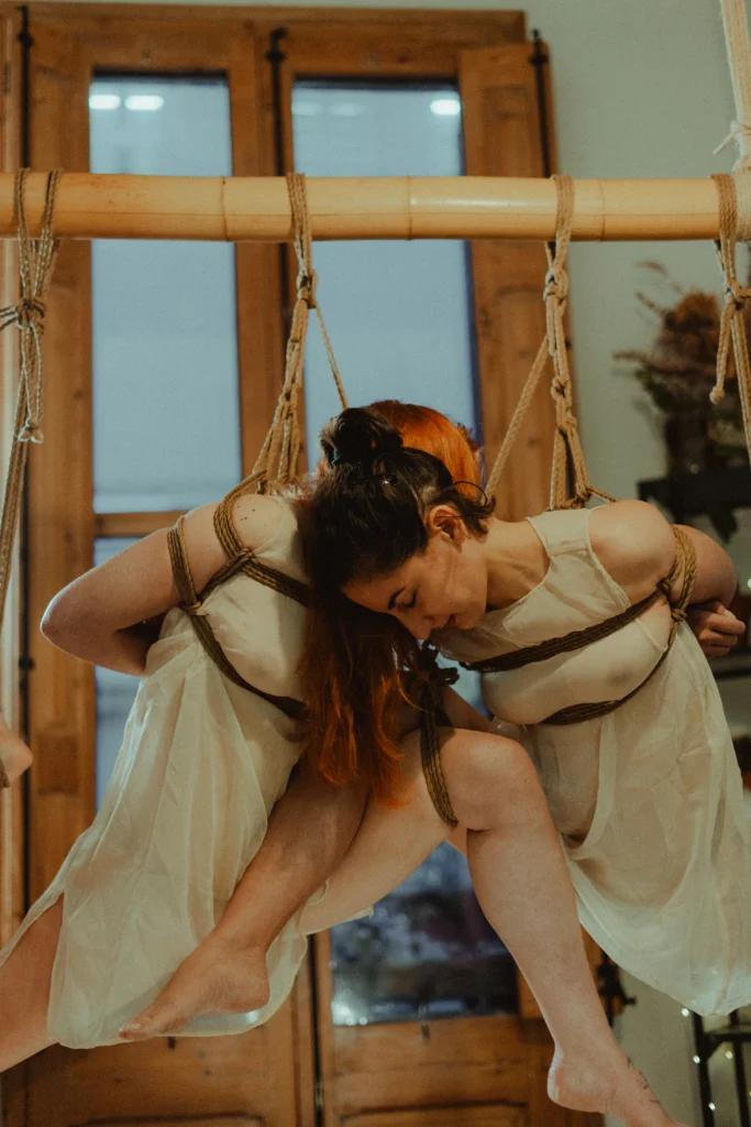 Sesión de shibari