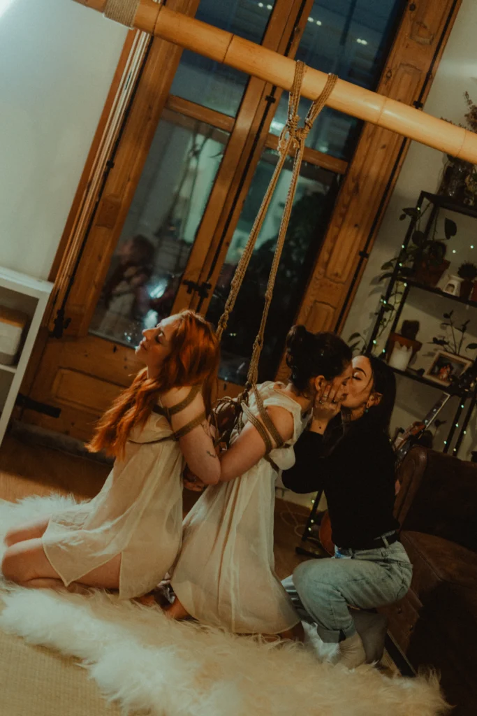 Sesión de shibari