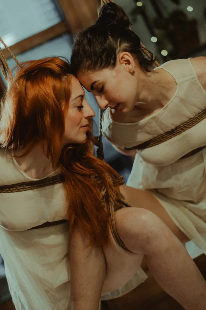 Sesión de shibari