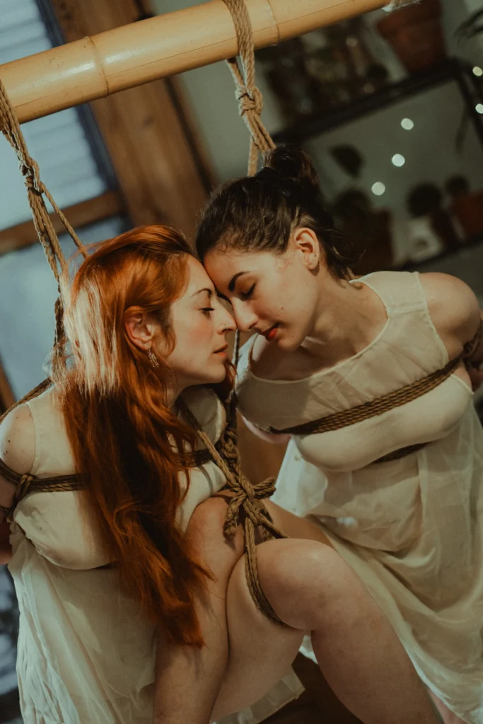 Sesión de shibari