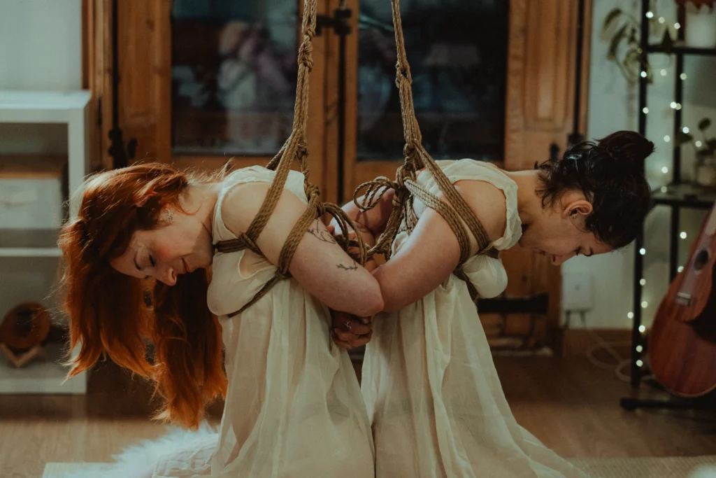 Sesión de shibari