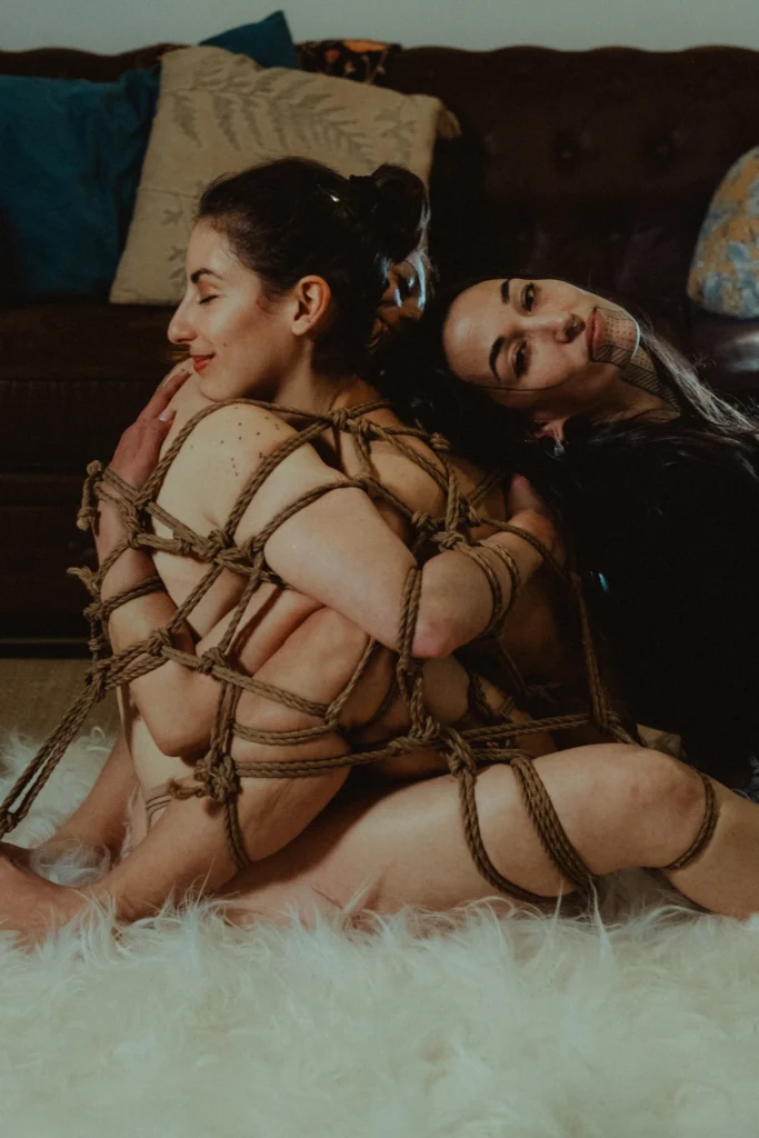 Sesión de shibari