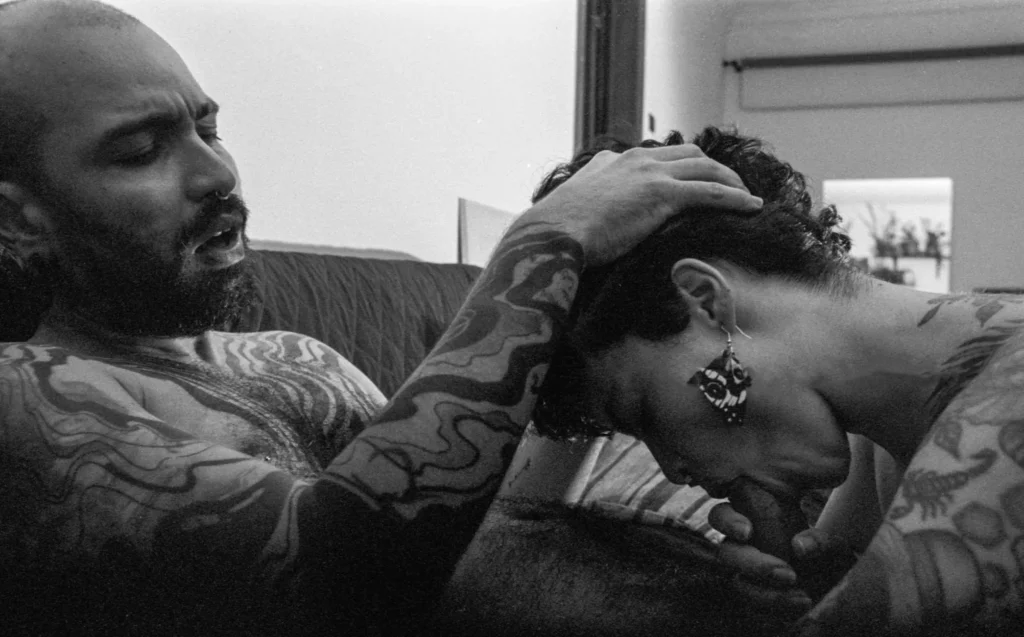 Photo shoot of an analog sexual encounter