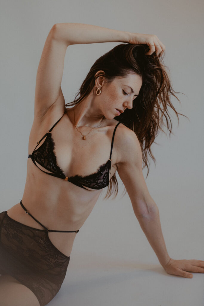 Sesión de fotos para marca de lencería