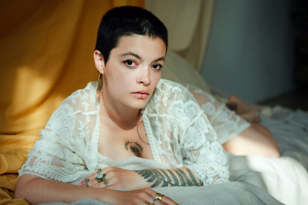 Intimate studio photo session