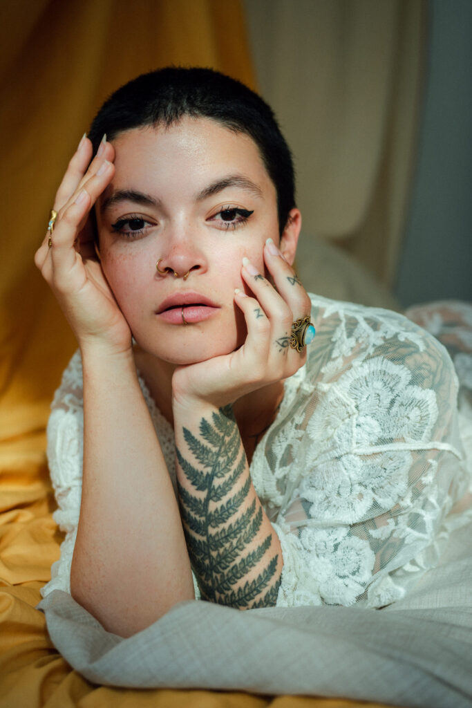 Intimate studio photo session