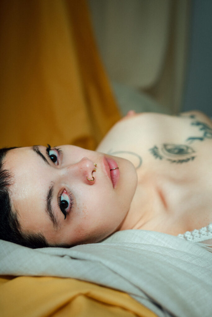 Intimate studio photo session