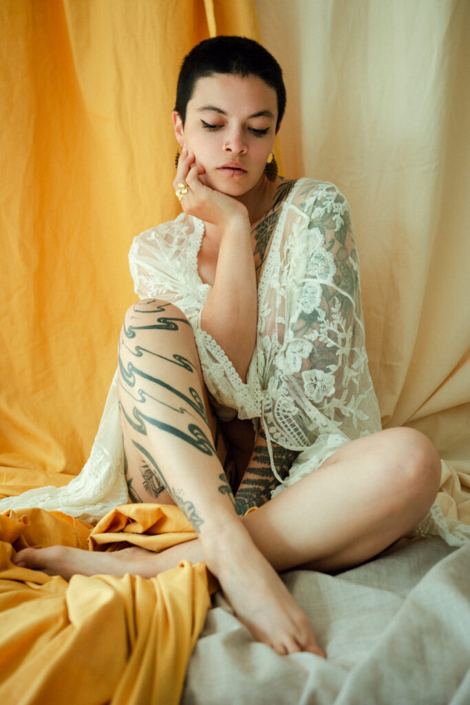 Intimate studio photo session