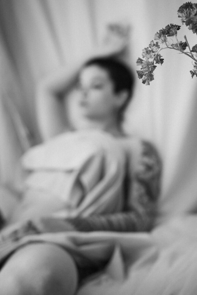 Intimate studio photo session