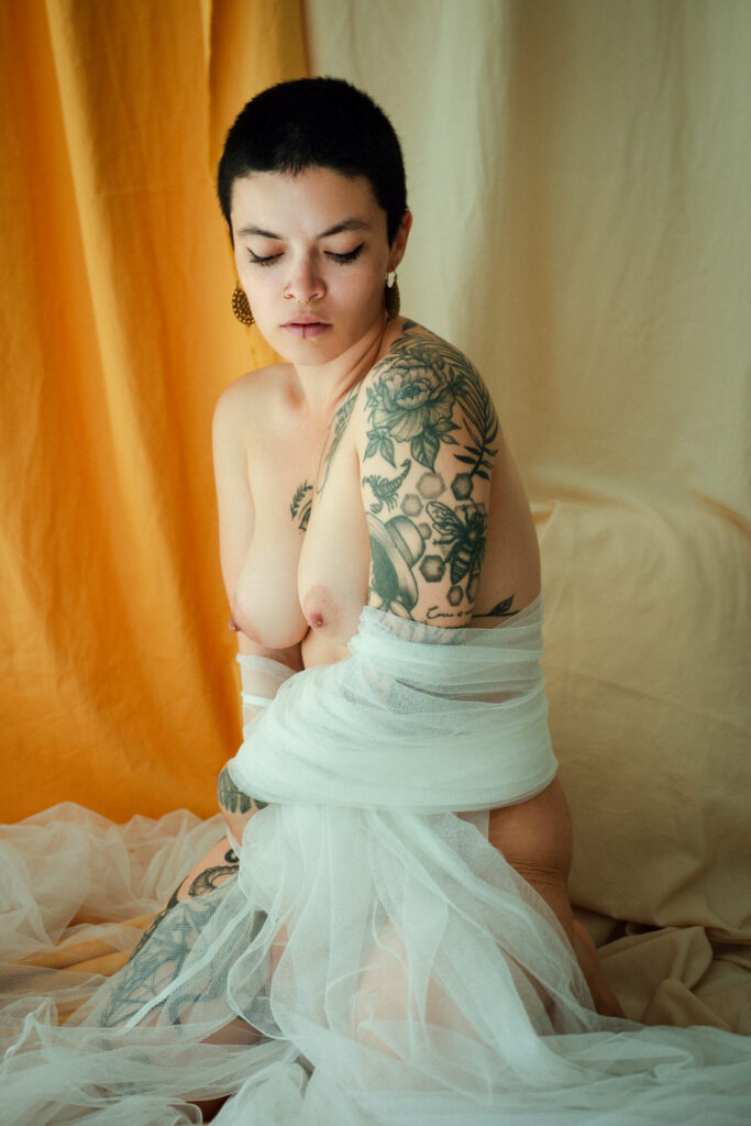 Intimate studio photo session