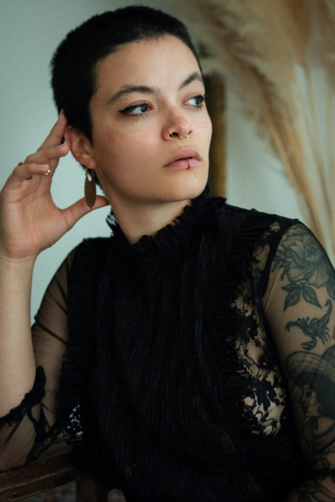 Intimate studio photo session