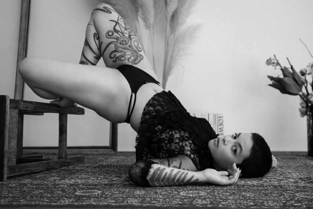 Intimate studio photo session