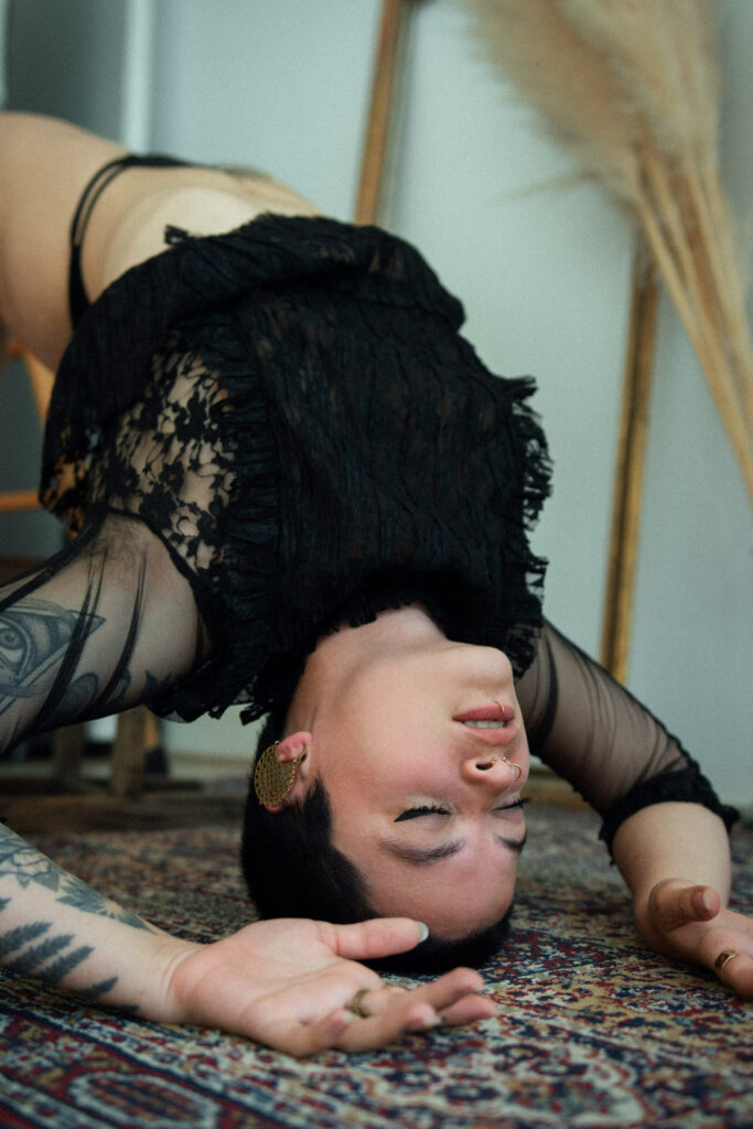 Intimate studio photo session