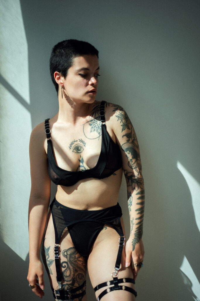 Intimate studio photo session