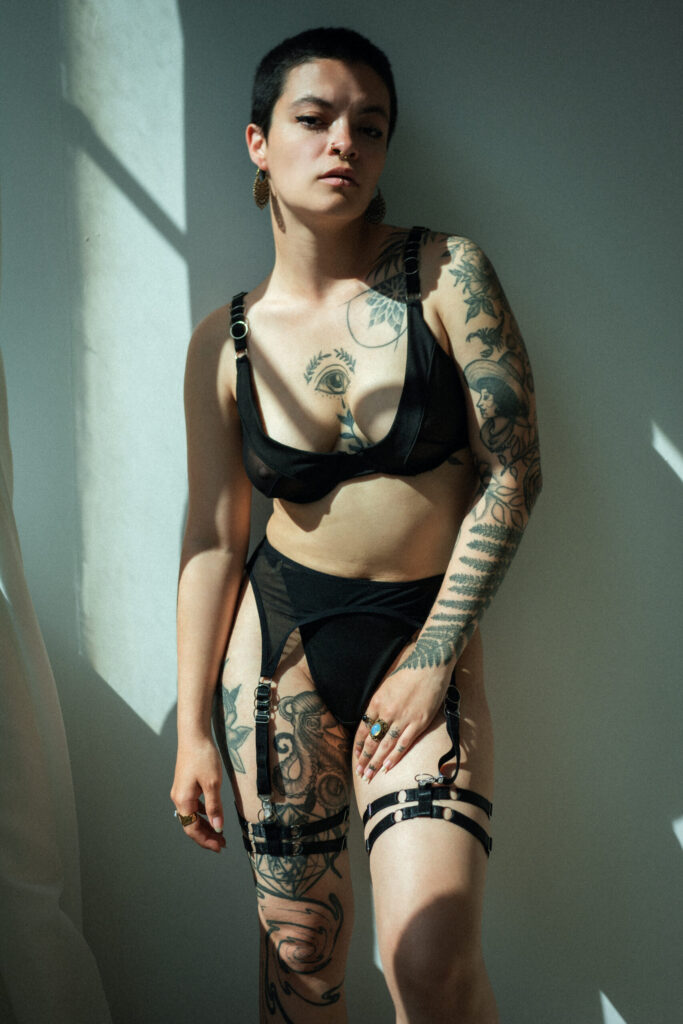 Intimate studio photo session