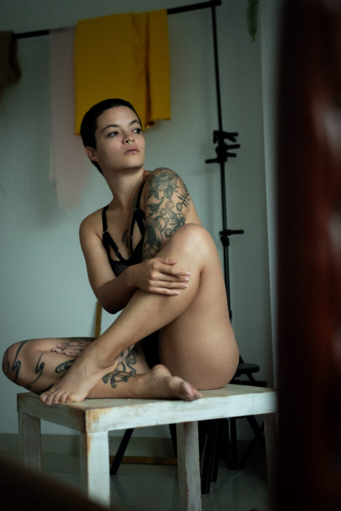 Intimate photo shoot