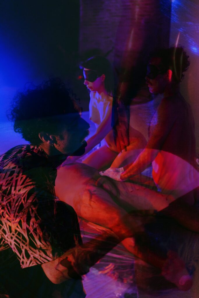 Doble exposiciones evento sensorial explícito