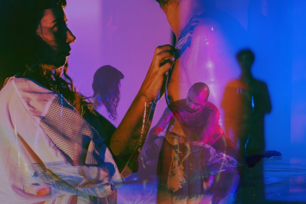 Doble exposiciones evento sensorial explícito