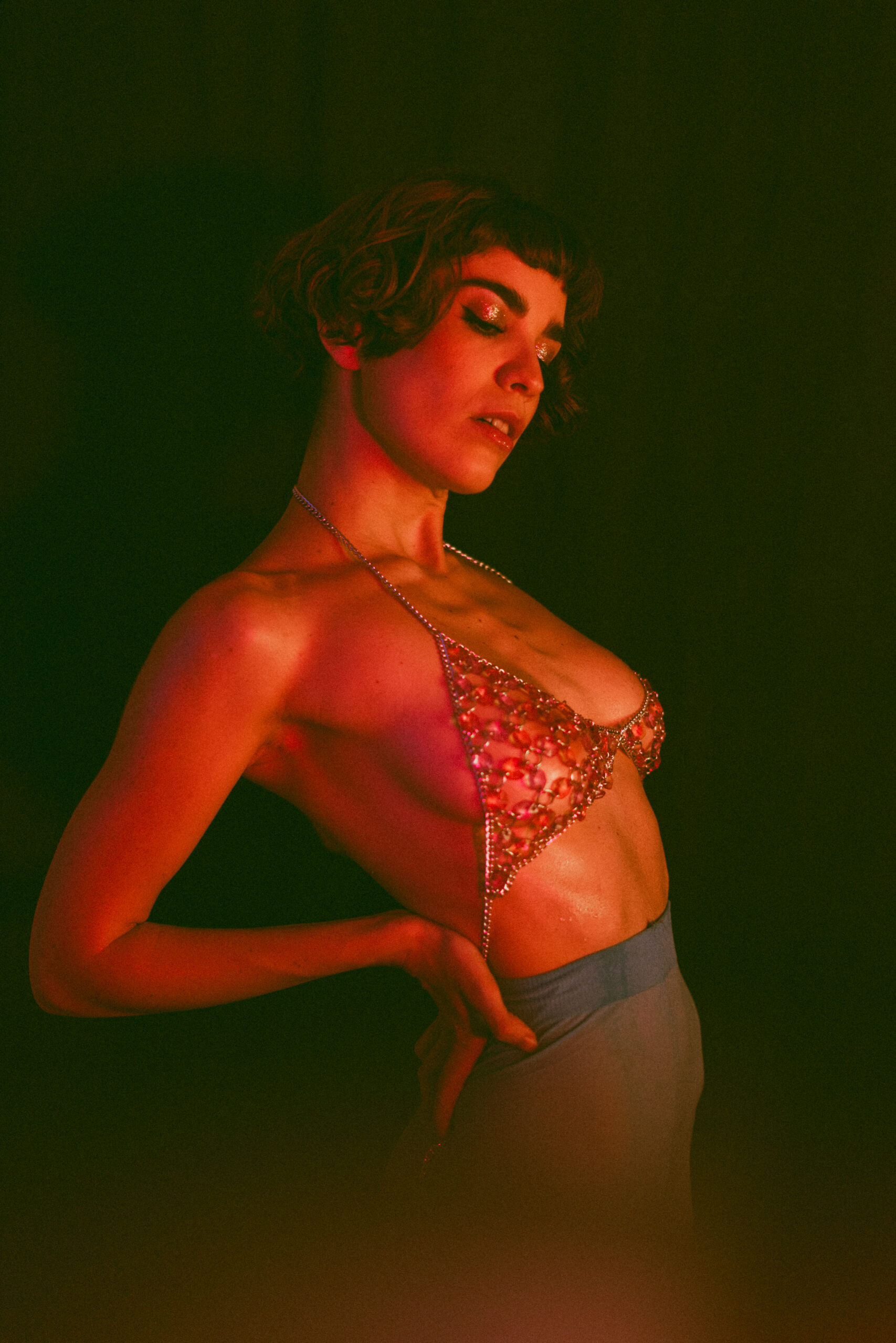 Experimental studio photoshoot