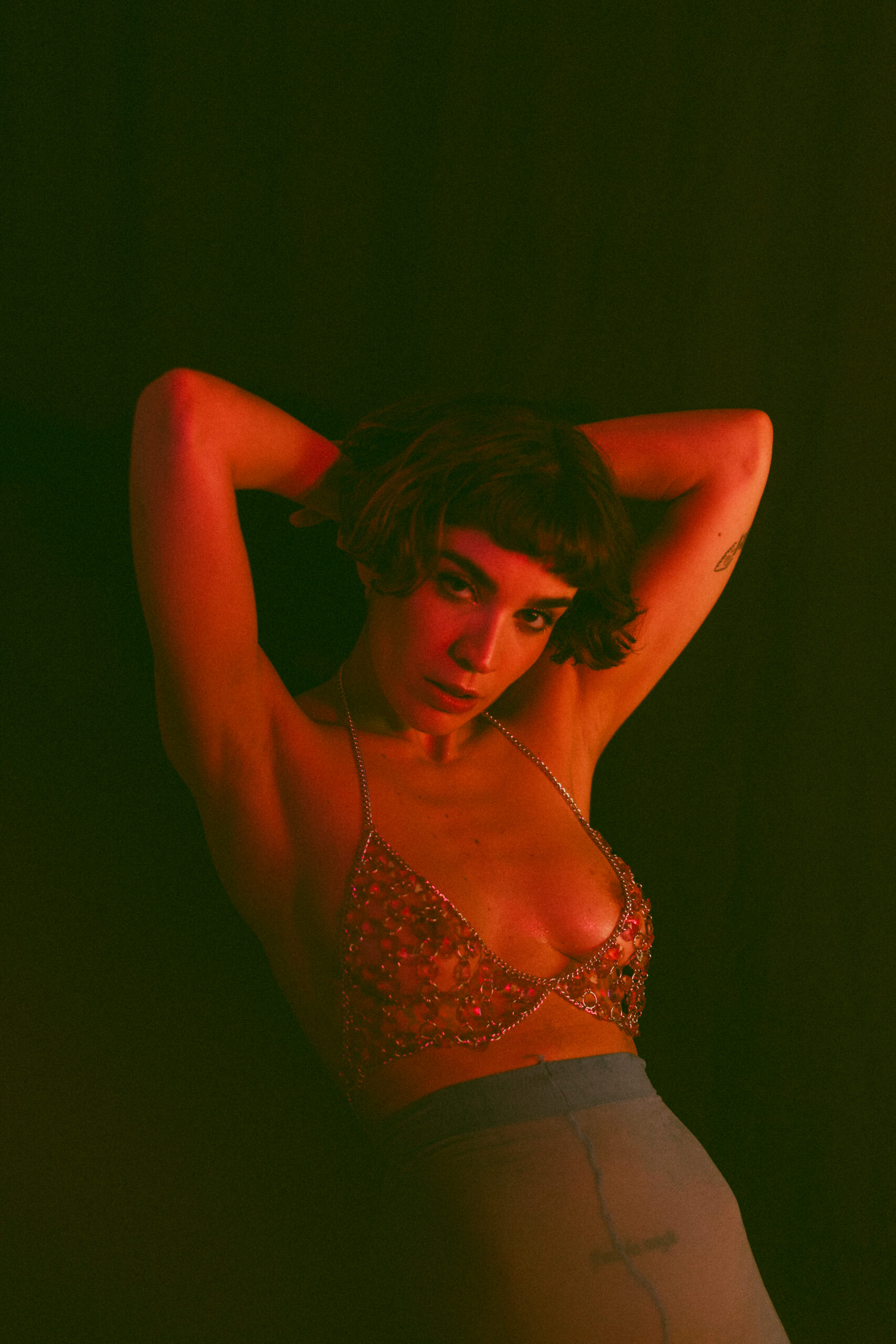 Experimental studio photoshoot