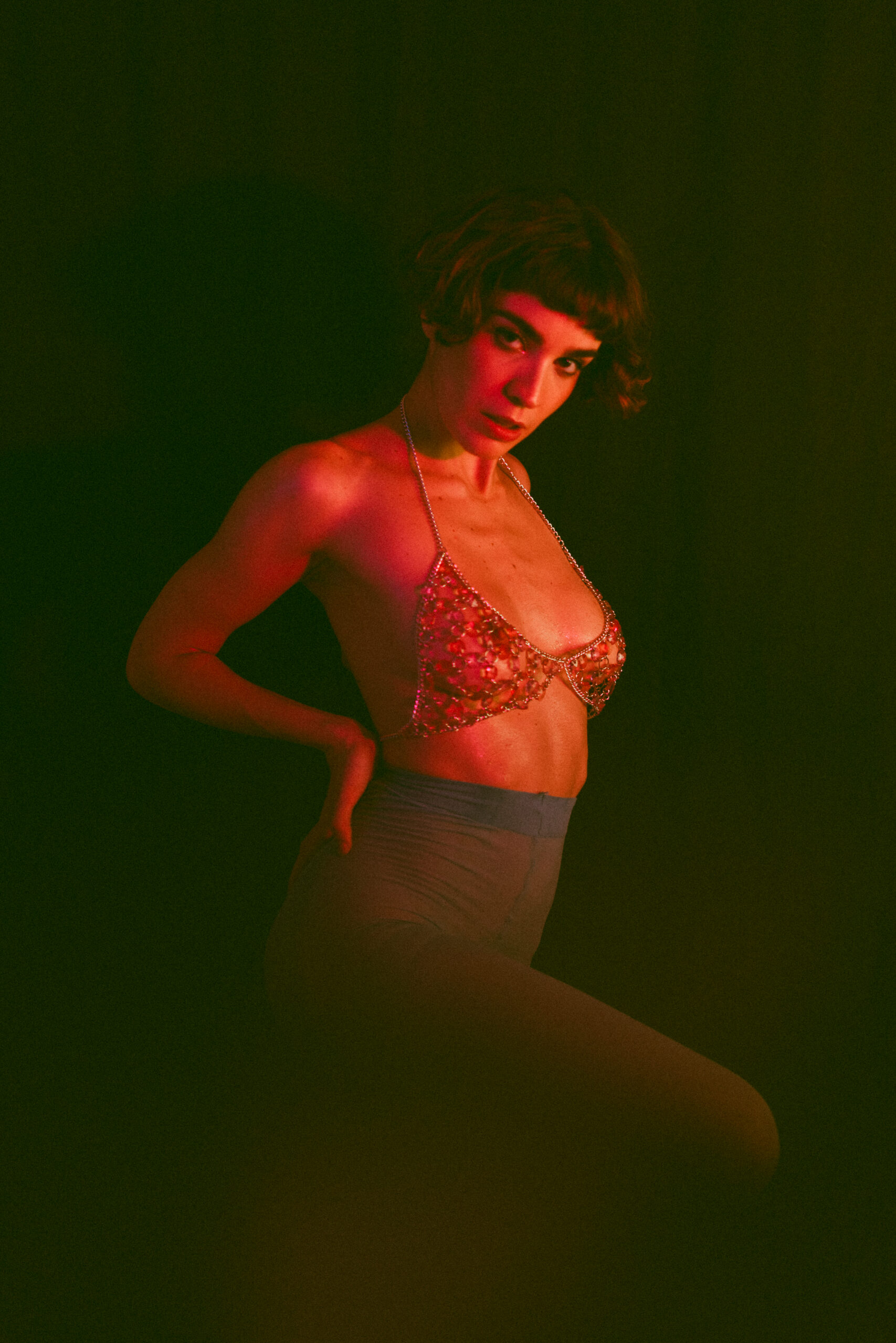 Experimental studio photoshoot