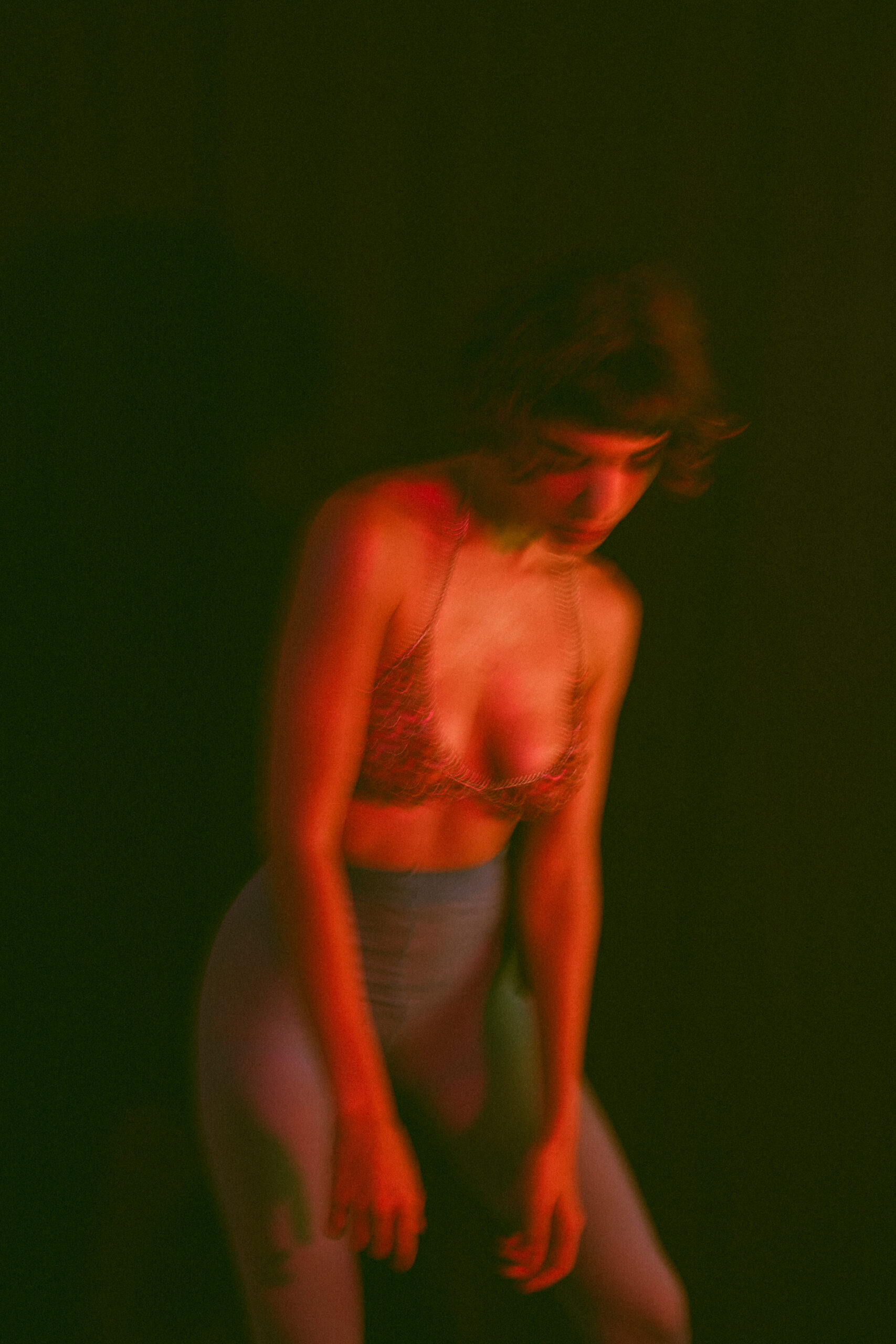 Experimental studio photoshoot