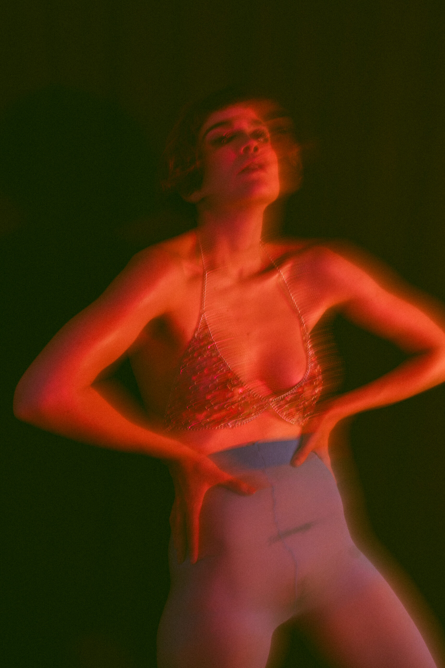 Experimental studio photoshoot