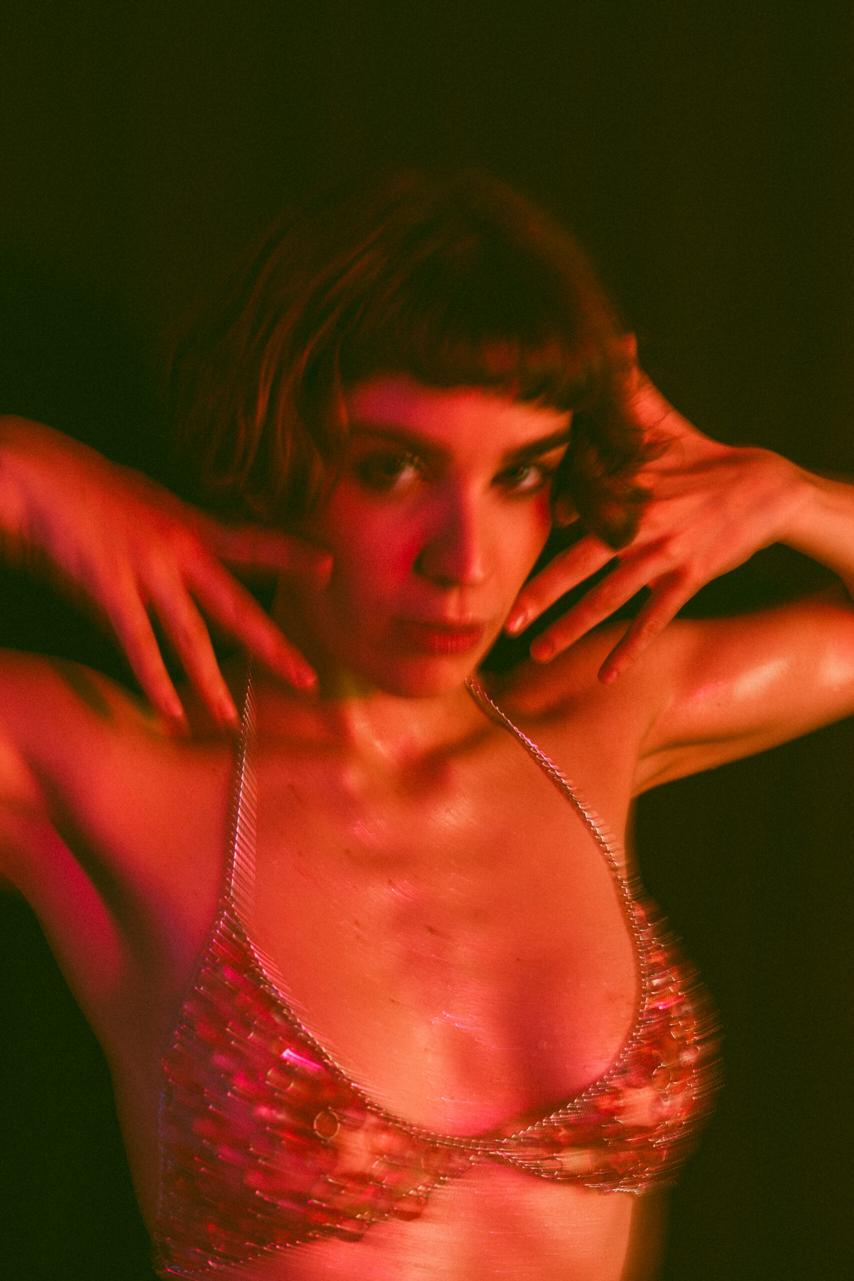 Experimental studio photoshoot