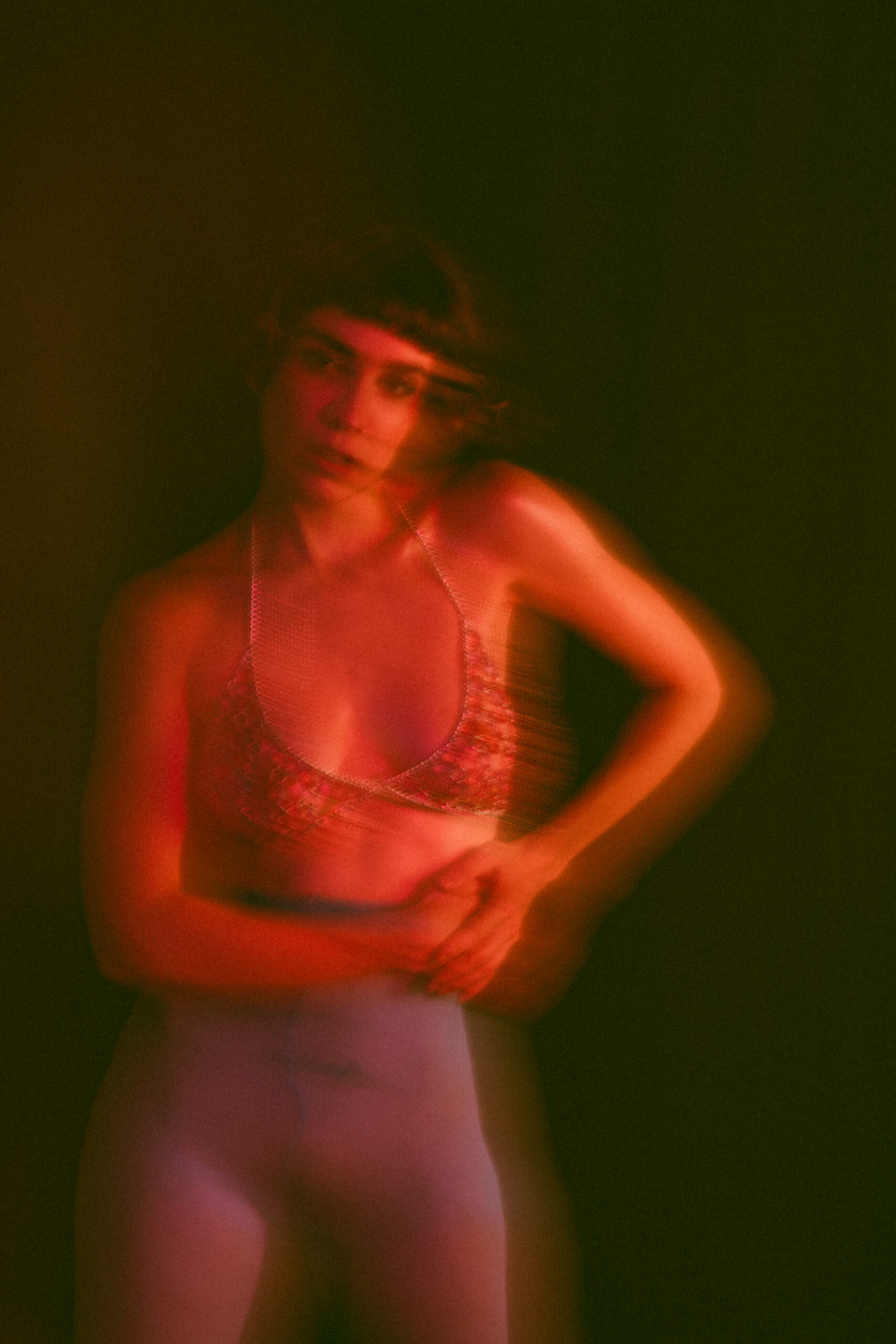 Experimental studio photoshoot