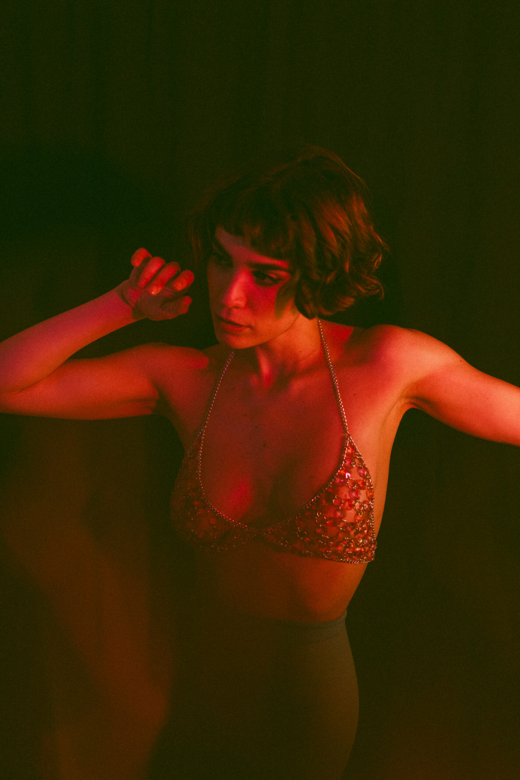 Experimental studio photoshoot