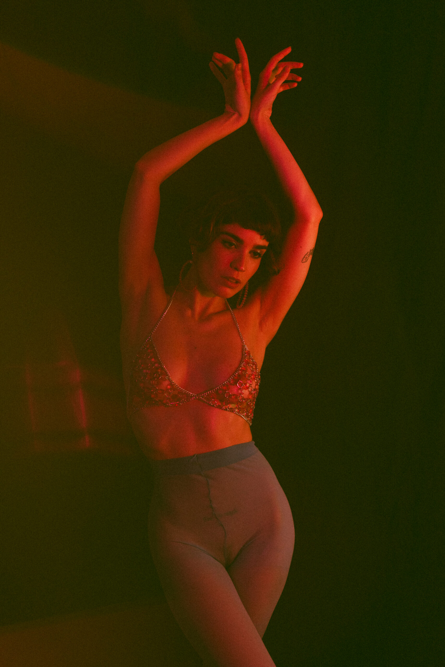 Experimental studio photoshoot