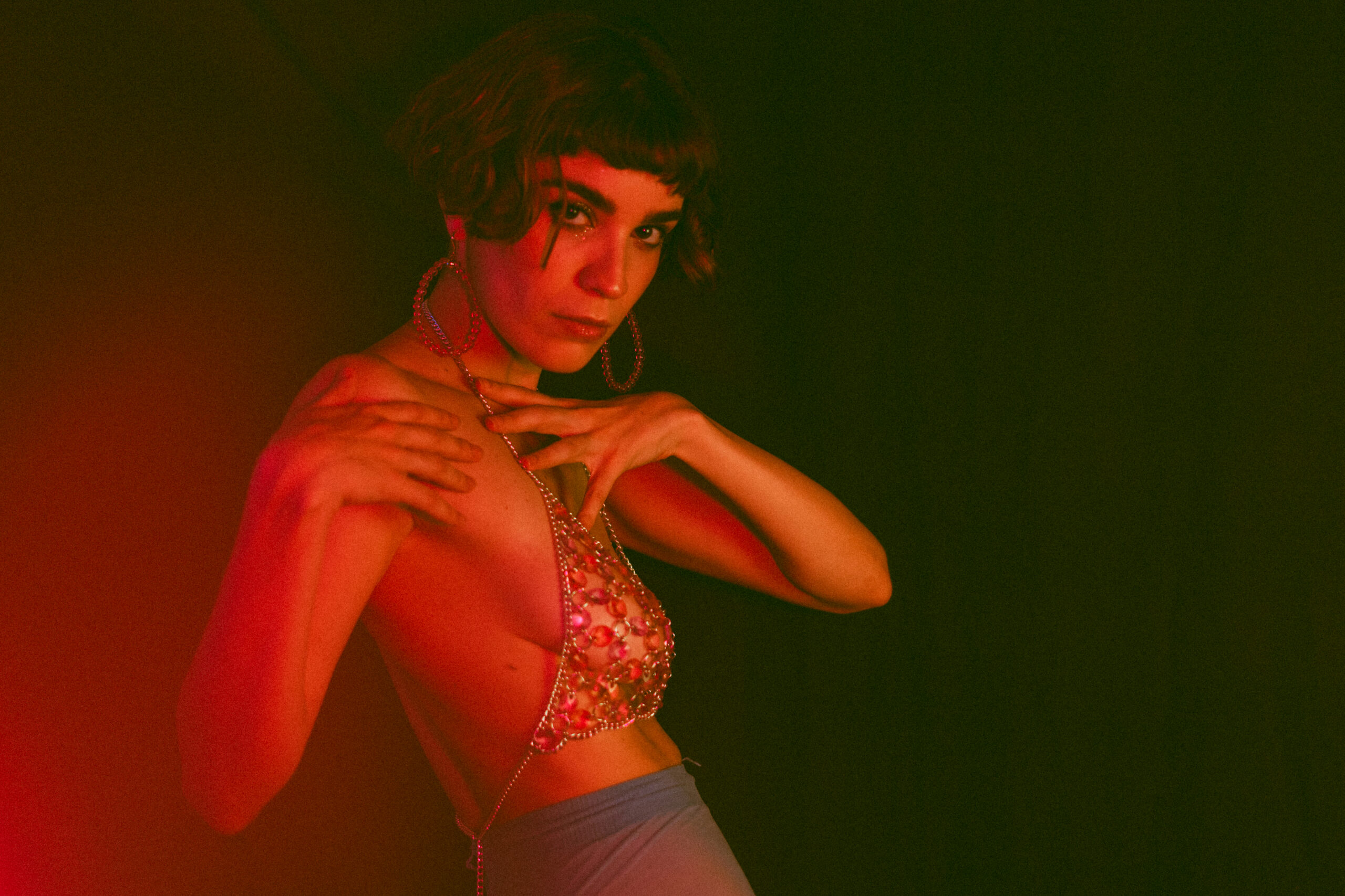 Experimental studio photoshoot