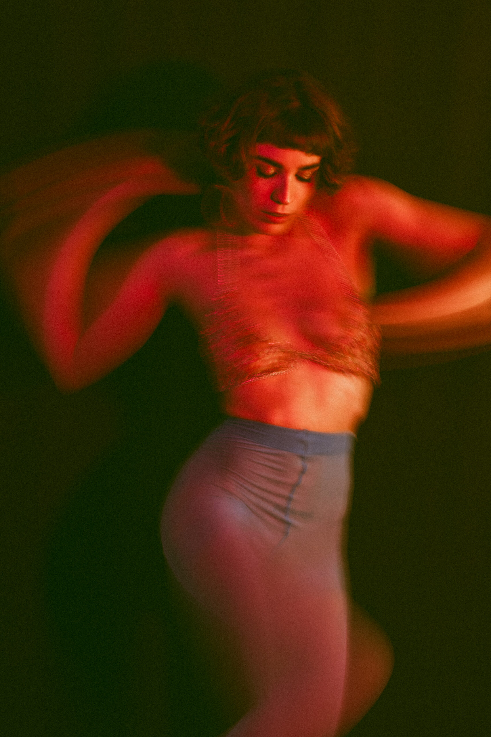 Experimental studio photoshoot